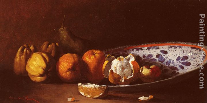 Nature Morte Aux Fruits painting - Germain Theodure Clement Ribot Nature Morte Aux Fruits art painting
